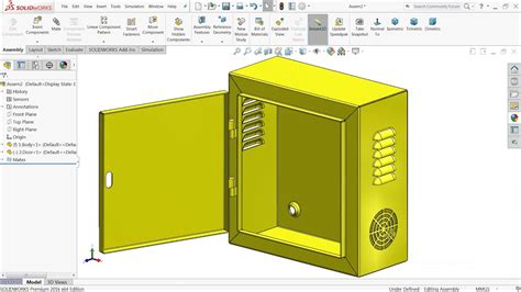 Solidworks Sheetmetal Electrical Enclosure design 